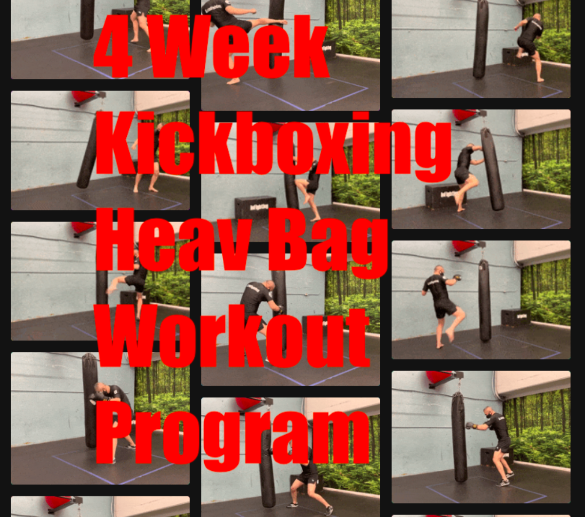 kickboxing heavy bag workout